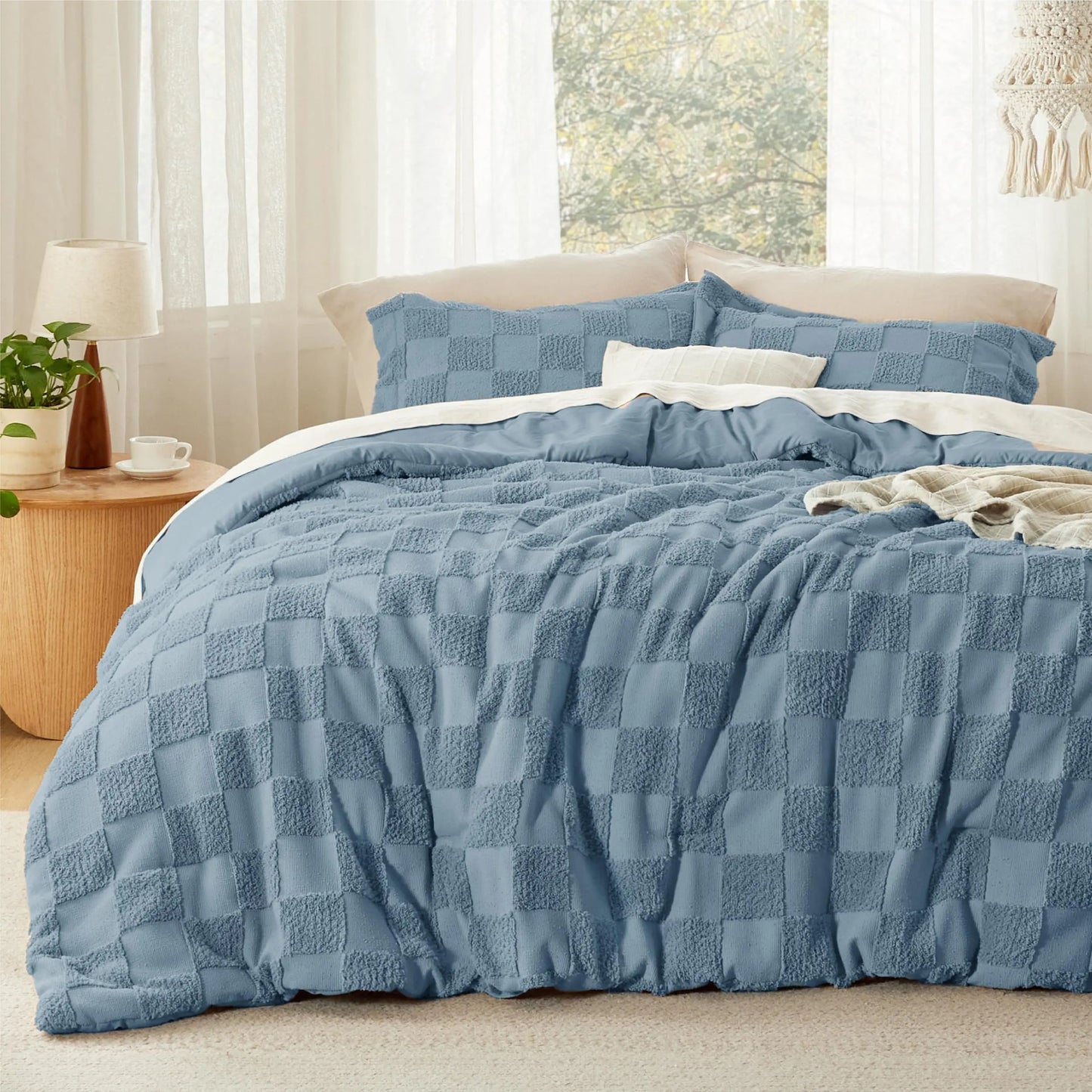 Ultra-Soft Bohemian Quilted Comforter Set – 3-Piece Breathable Bedding with 2 Matching Pillowcases