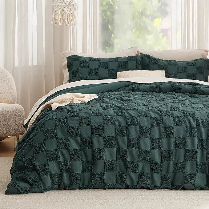 Ultra-Soft Bohemian Quilted Comforter Set – 3-Piece Breathable Bedding with 2 Matching Pillowcases